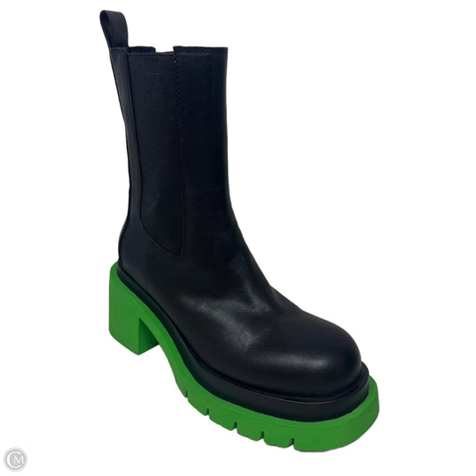 Boots Ankle Heels By Jeffrey Campbell In Black & Green, Size: 7