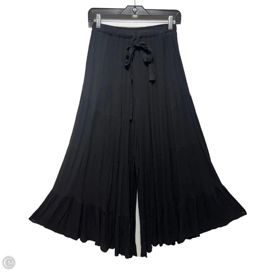 Serene Flow Ruffled Pants By Three Bird Nest In Black, Size: S
