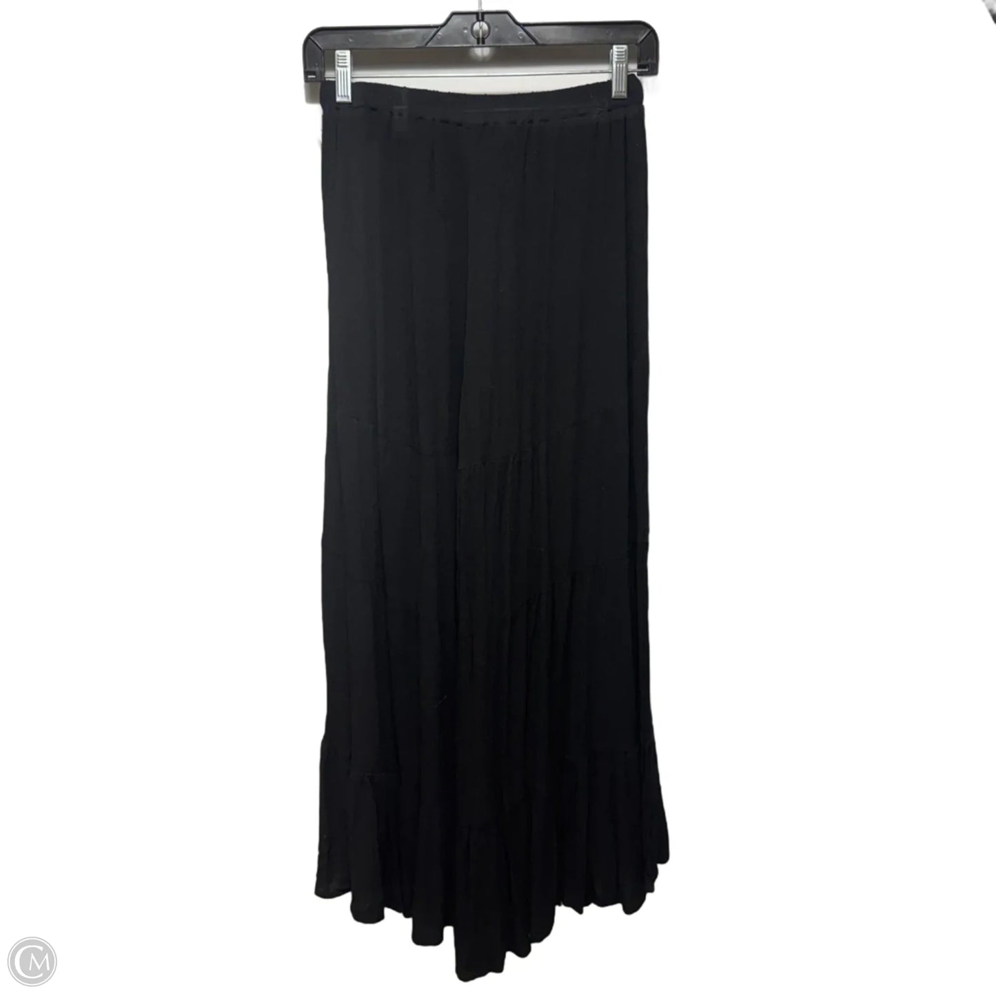 Serene Flow Ruffled Pants By Three Bird Nest In Black, Size: S