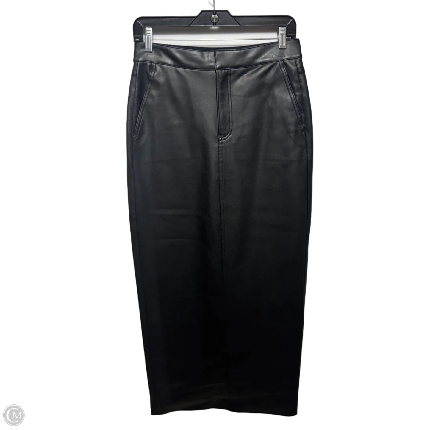 Faux Leather Skirt Mid By Express In Black, Size: 2