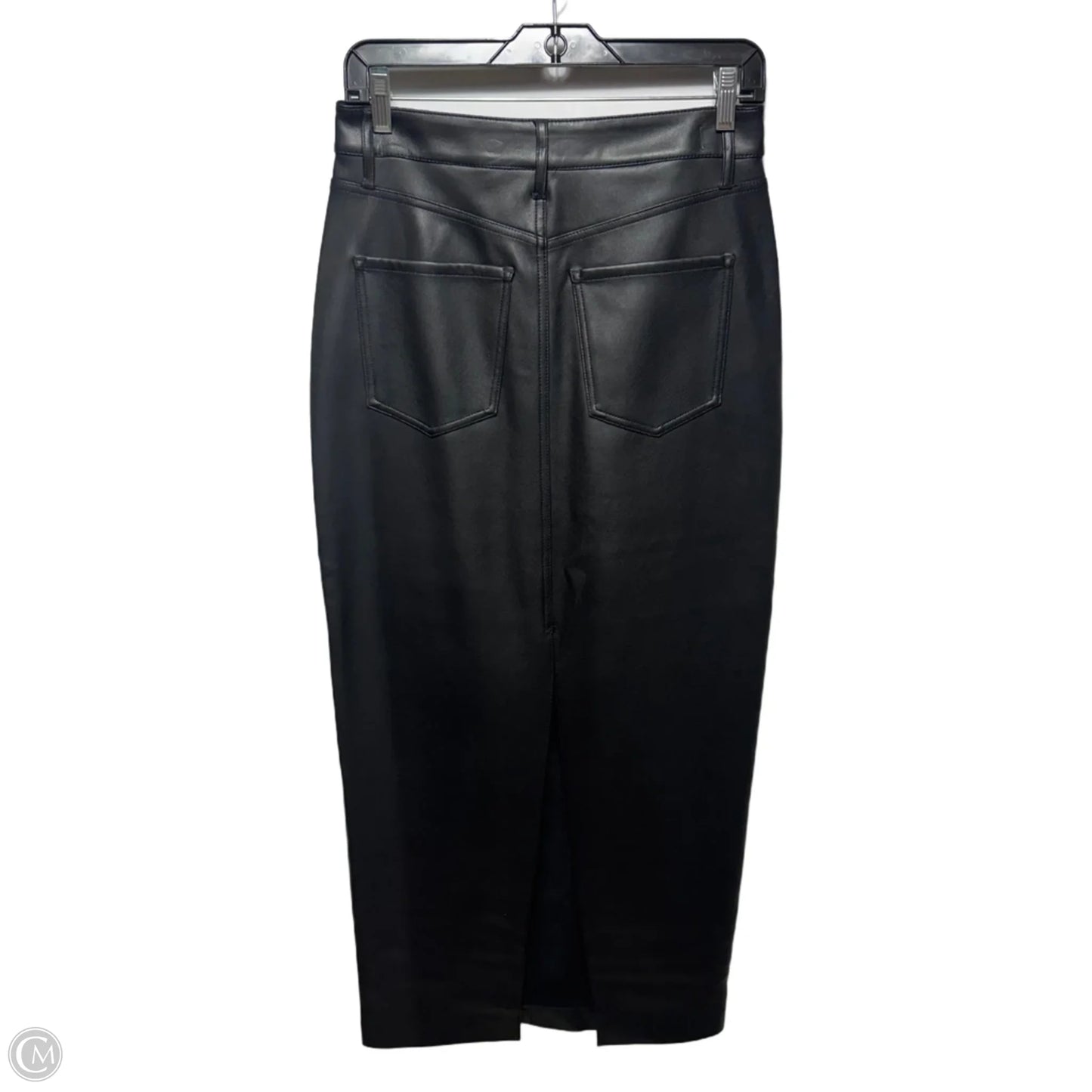 Faux Leather Skirt Mid By Express In Black, Size: 2