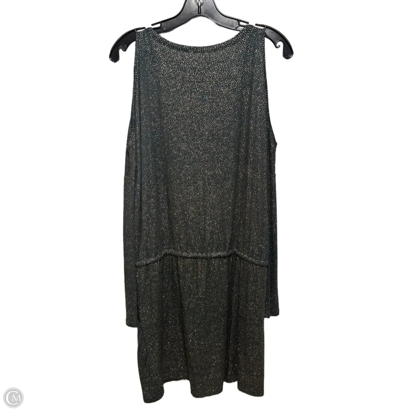 Cold Shoulder Dress Party Short By Chaser In Gold & Green, Size: S