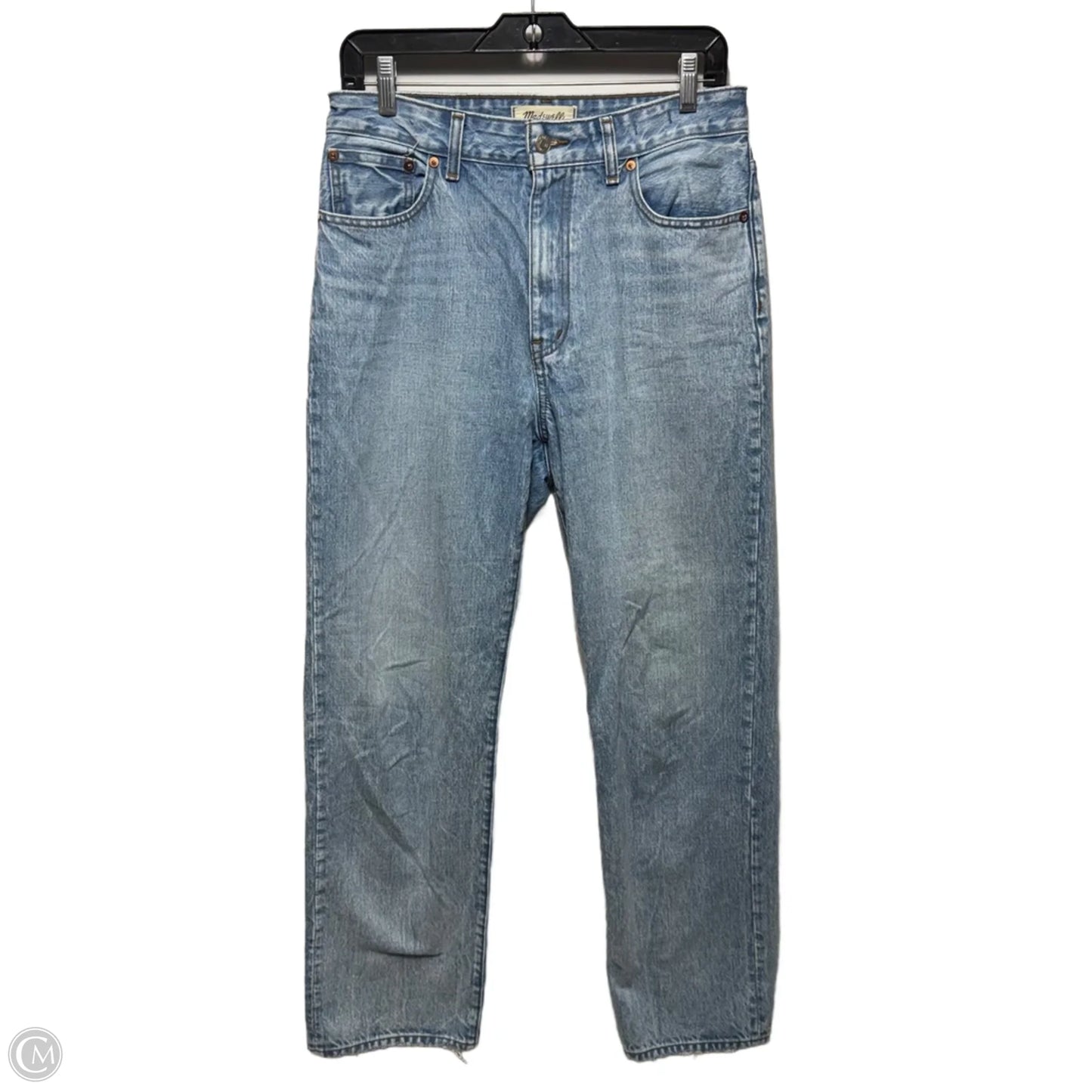 Jeans Straight By Madewell In Blue Denim, Size: 6