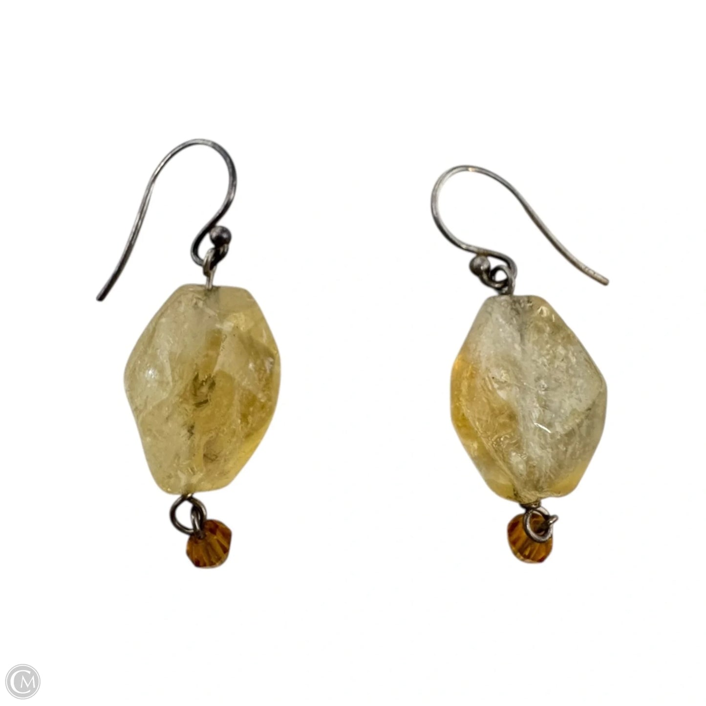 Stone Dangle Earrings Sterling Silver