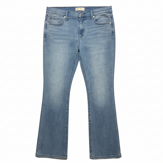 Jeans Boot Cut By Gap In Blue Denim, Size: 12 Short