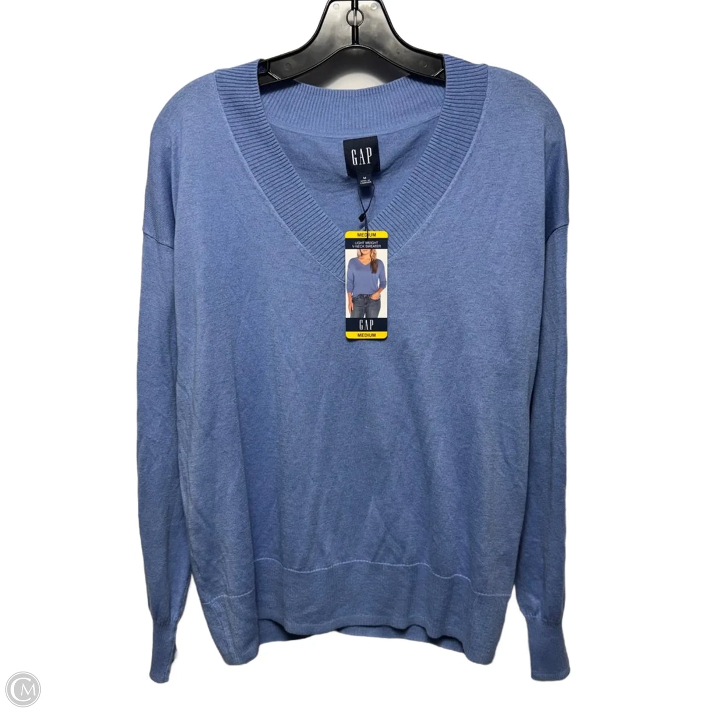 Sweater By Gap In Blue, Size: M