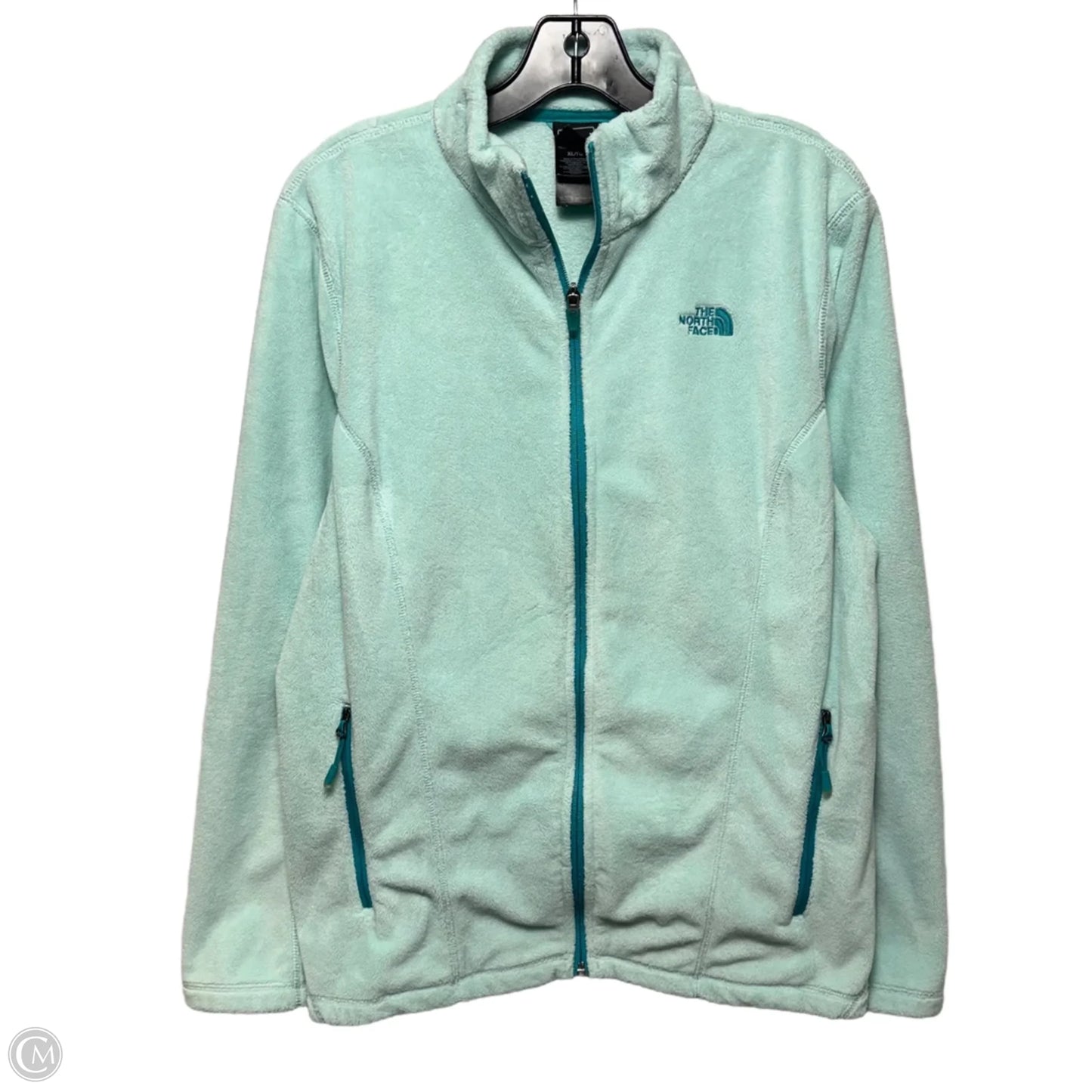 Glacier Full Zip Fleece Jacket By The North Face In Aqua, Size: XL