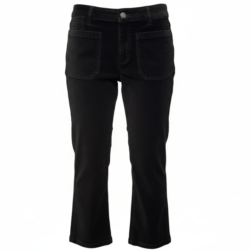 High Time Velvet Kick Flare Pants By Free People In Black, Size: 10