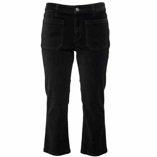 High Time Velvet Kick Flare Pants By Free People In Black, Size: 10