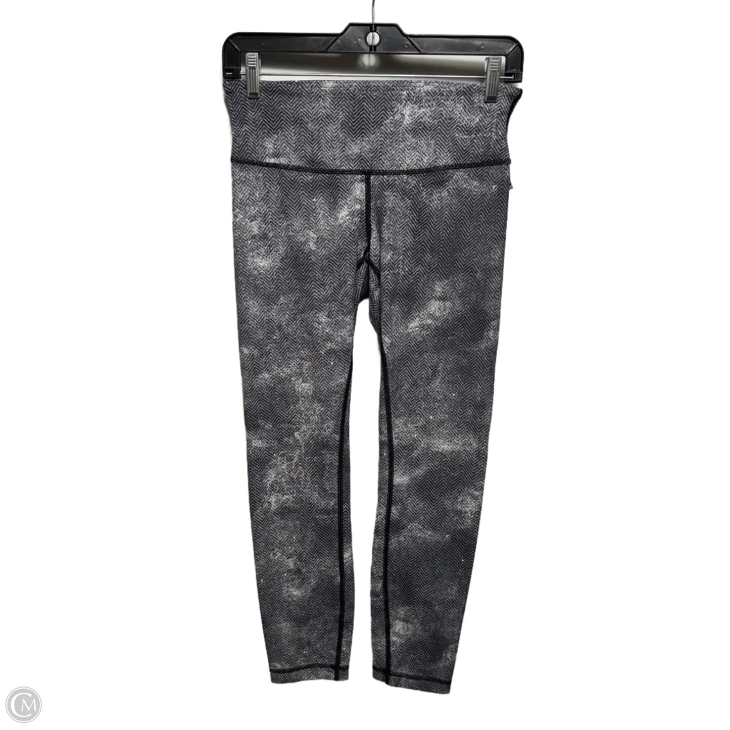 Athletic Leggings By Lululemon In Black & White, Size: 6
