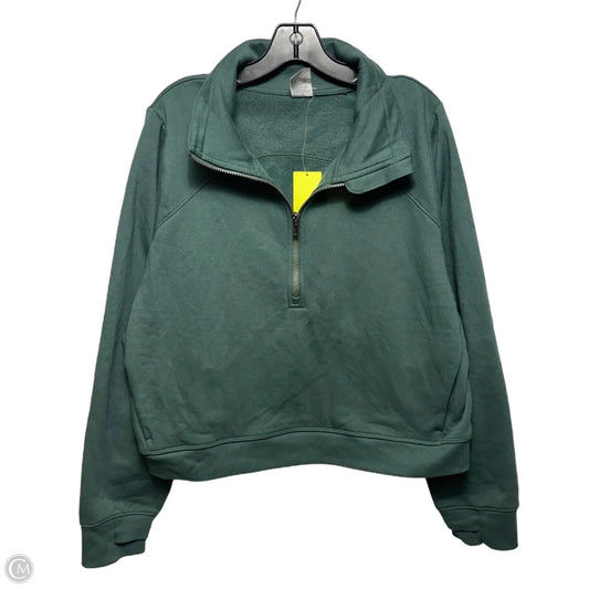 Athletic Sweatshirt Collar By All In Motion In Green, Size: 1x