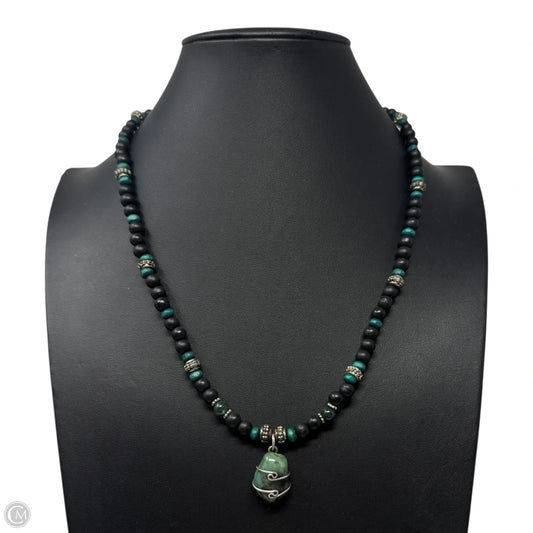 Wire Wrapped Stone Beaded Necklace
