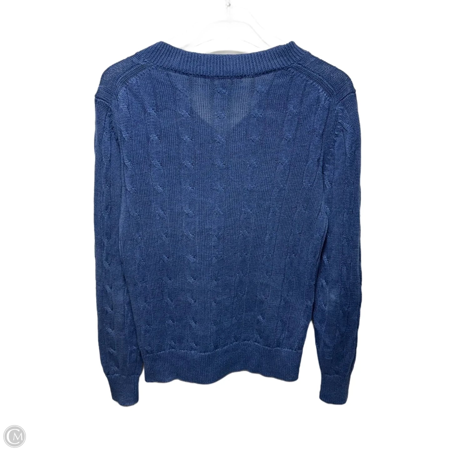 Linen Sweater By Brooks Brothers In Blue, Size: M