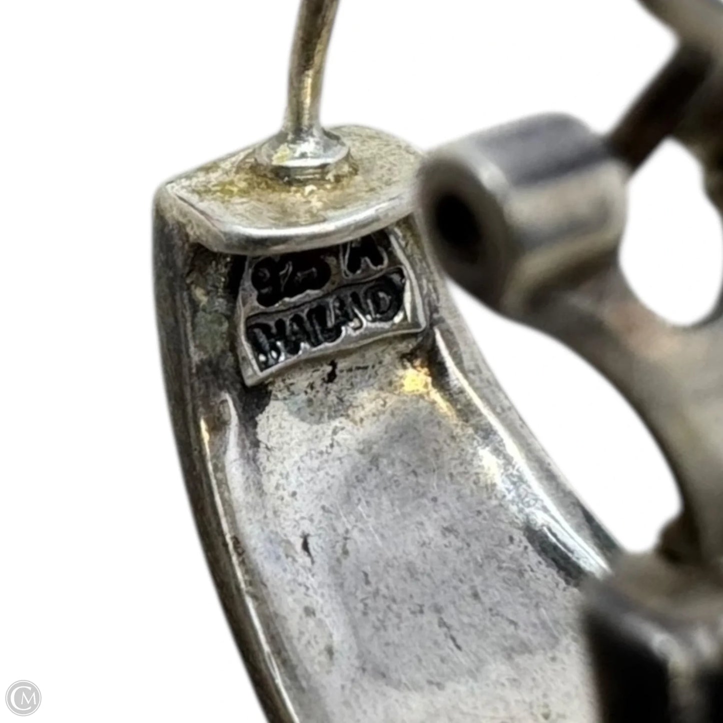 Marcasite & Sterling Silver Hoop Earrings