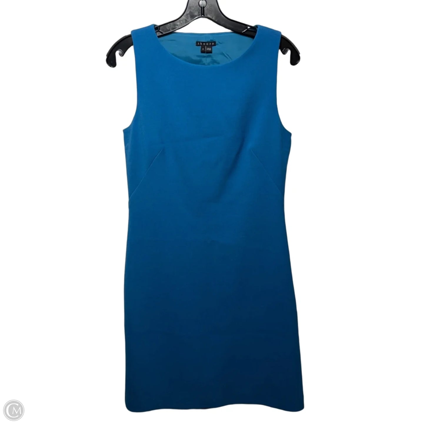 Cutout Back Sheath Dress Casual Short By Theory In Blue, Size: 8