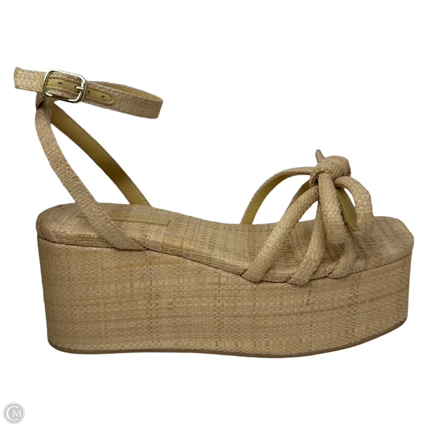 Hudson Raffia Platform Sandals By In Cream, Size: 7.5