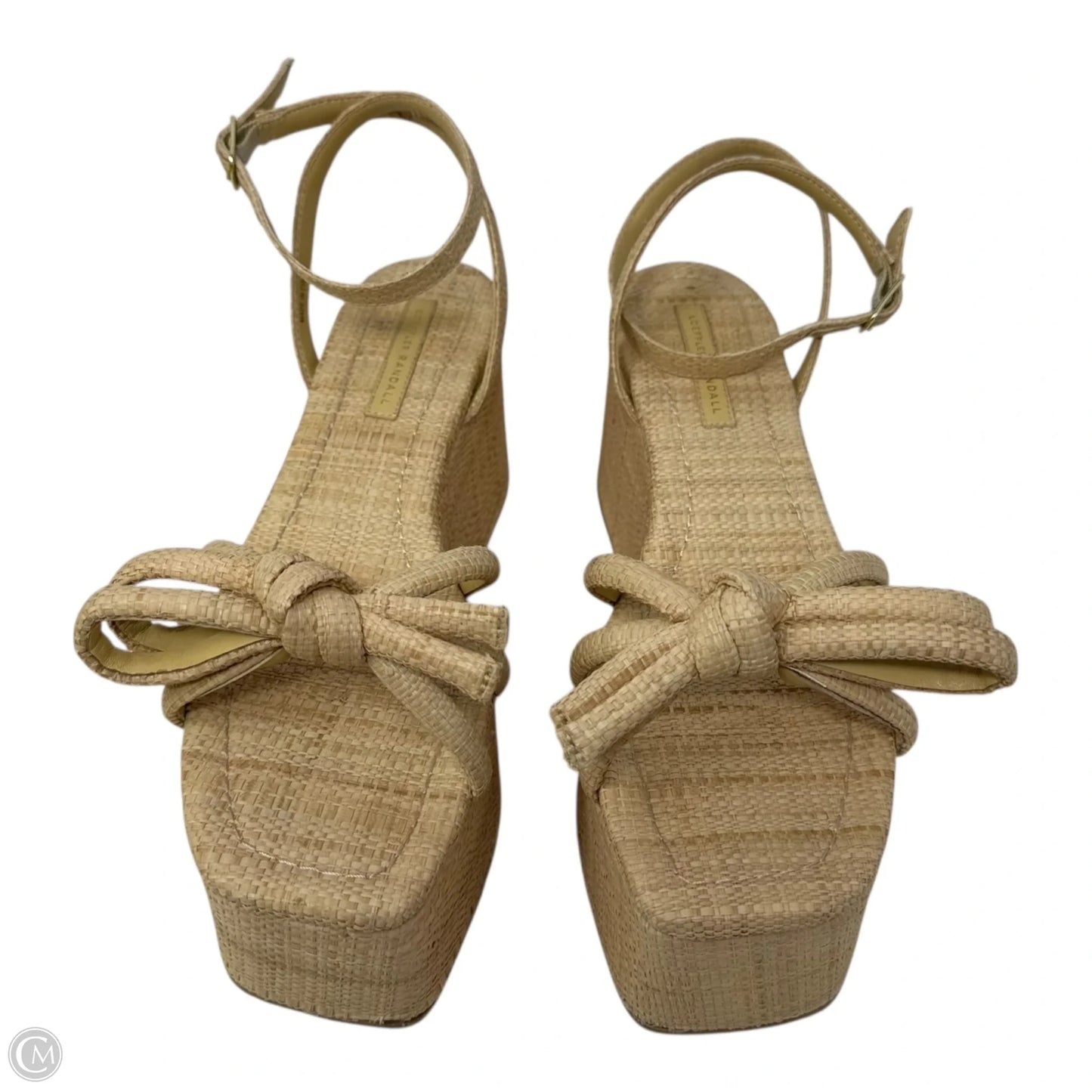 Hudson Raffia Platform Sandals By In Cream, Size: 7.5