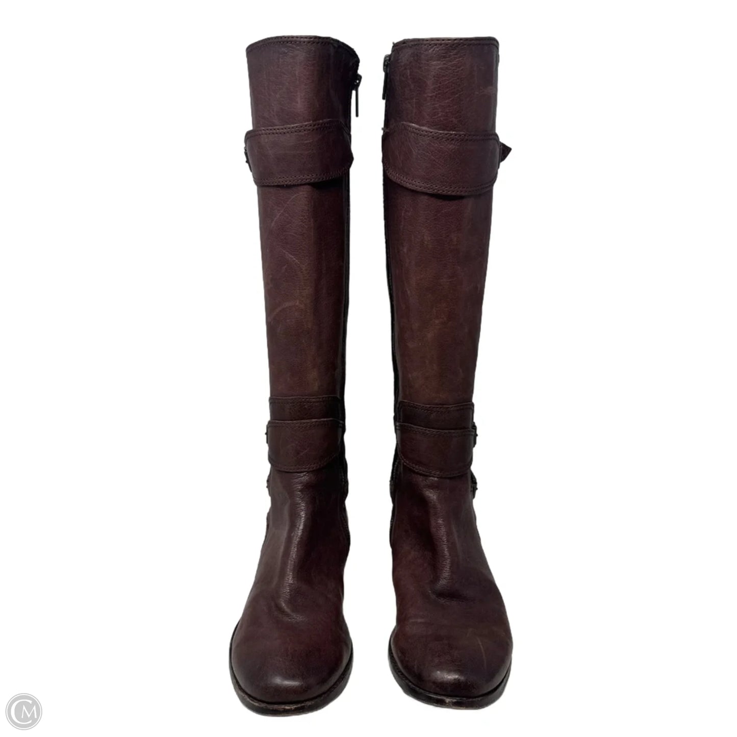 Anna Gore Tall Riding Boots Designer By Frye In Brown, Size: 9