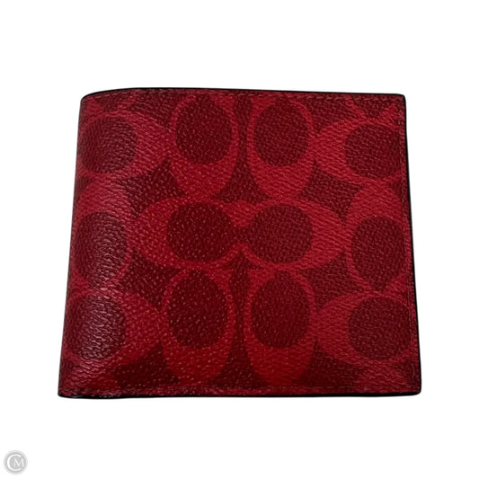 Bifold Cardholder Wallet Designer By Coach, Size: Medium