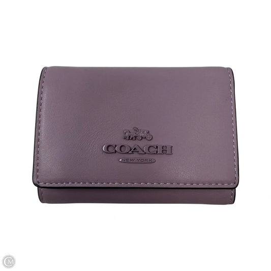Trifold Snap Wallet Designer By Coach, Size: Small