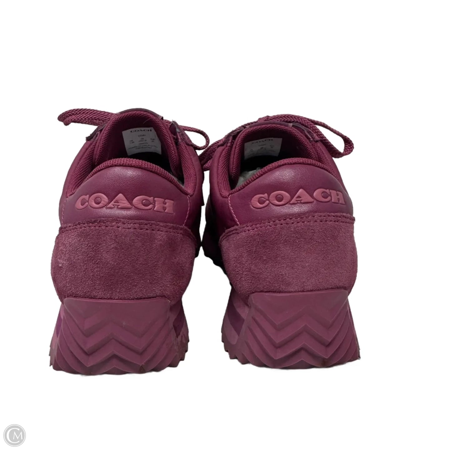 Runner Sneakers Designer By Coach In Red, Size: 7.5