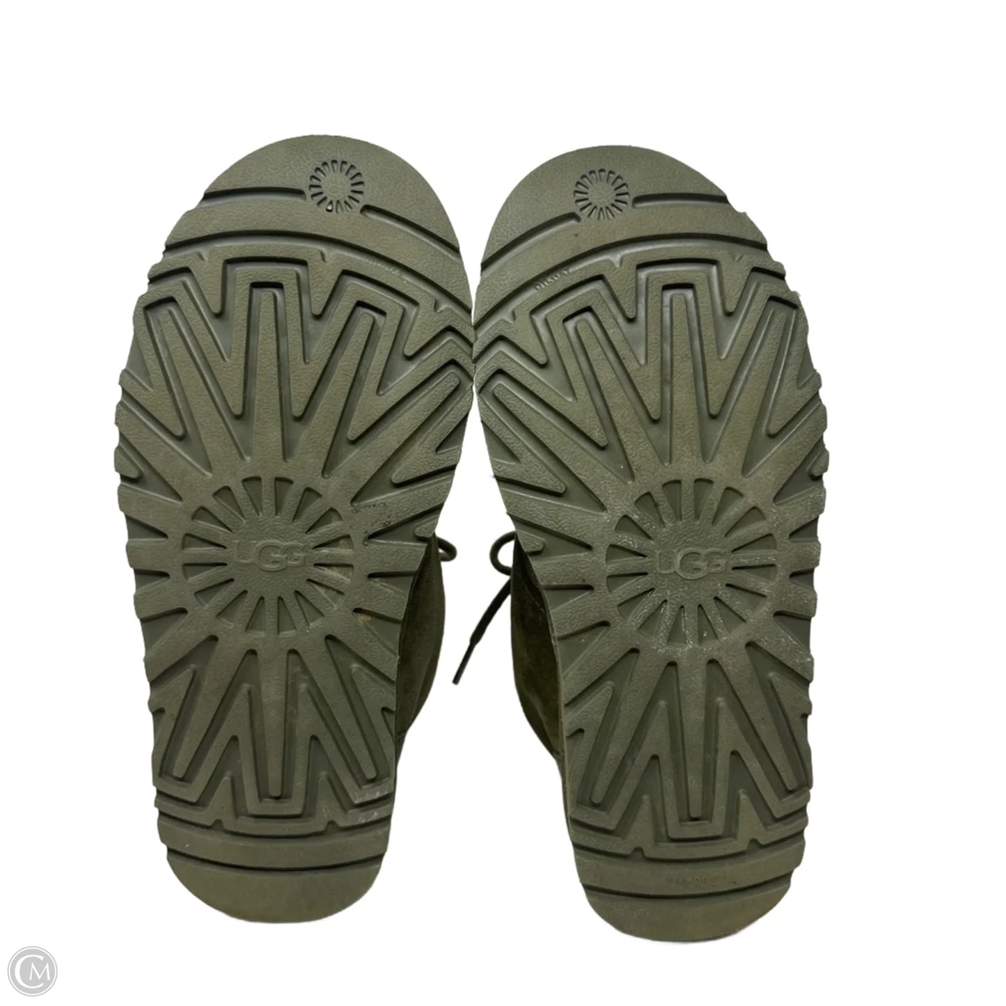 Neumel Boots Designer By Ugg In Green, Size: 8