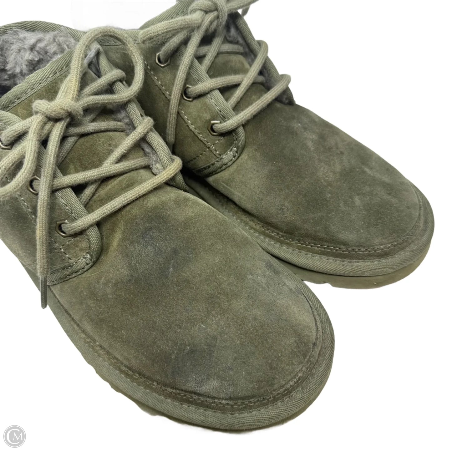 Neumel Boots Designer By Ugg In Green, Size: 8