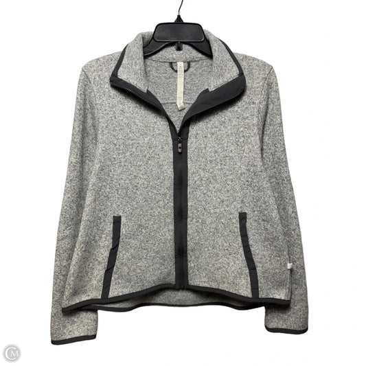Its Fleecing Cold Zip Up Jacket By Lululemon In Grey, Size: 10