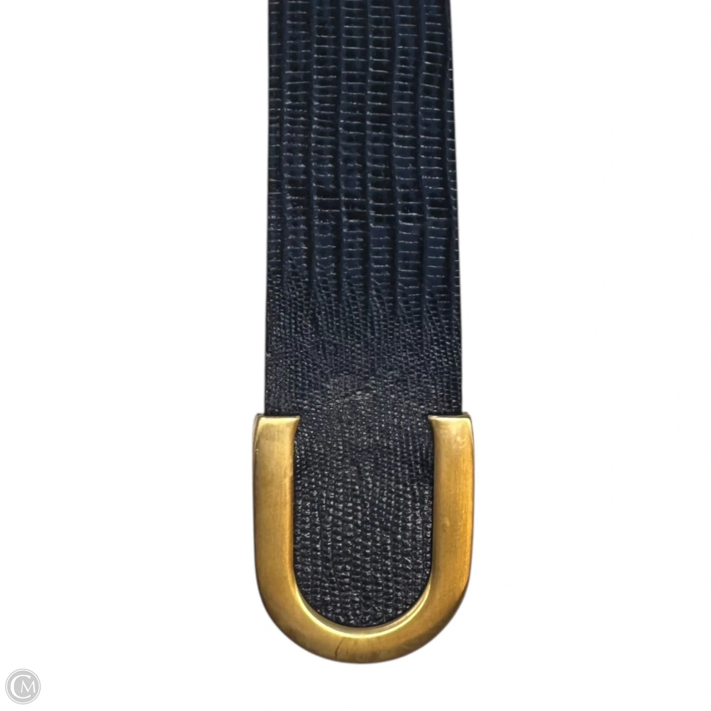 Vintage Lizard Grain Leather Belt By Cipriani, Size: Medium