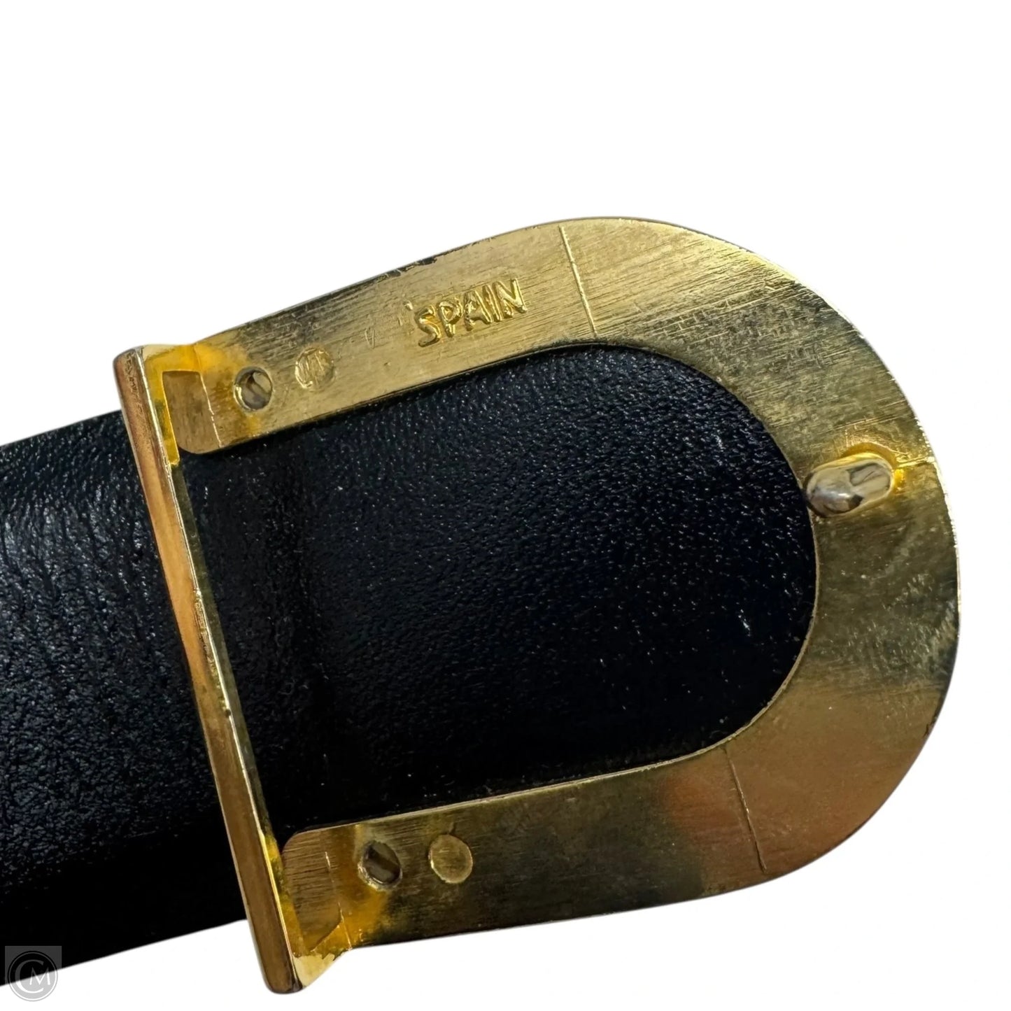 Vintage Lizard Grain Leather Belt By Cipriani, Size: Medium