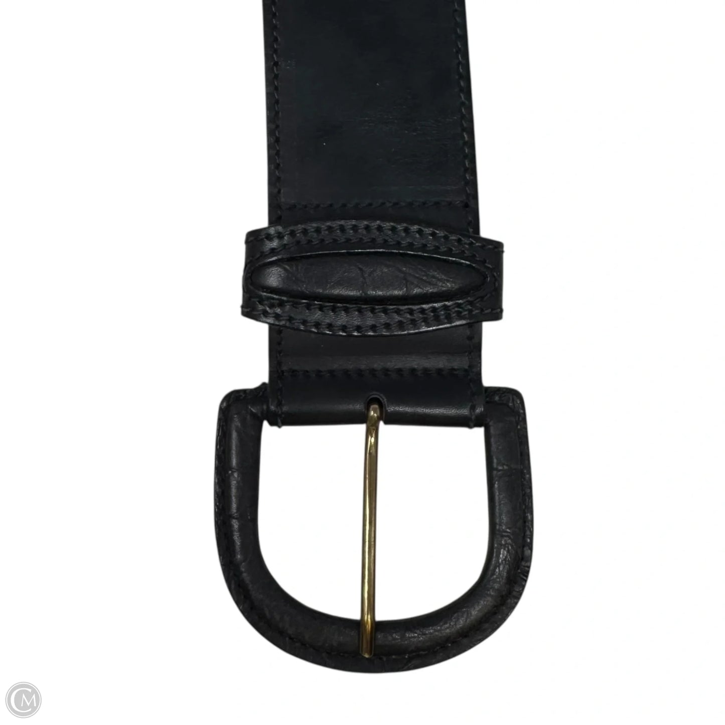 Vintage Thick Belt Leather By Saks Fifth Avenue, Size: Medium