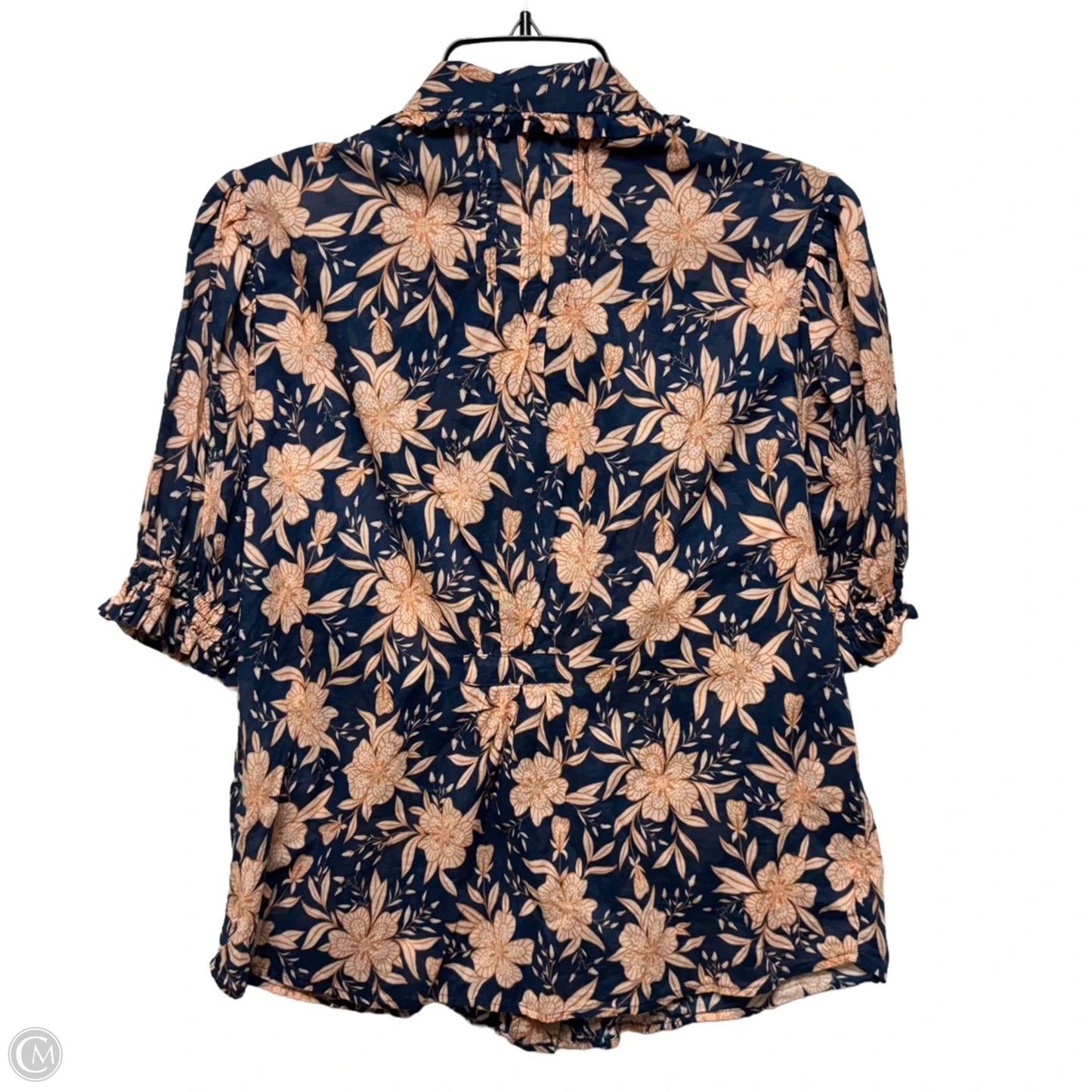 Top Short Sleeve By Birds Of Paradis By Trovata In Floral Print, Size: M