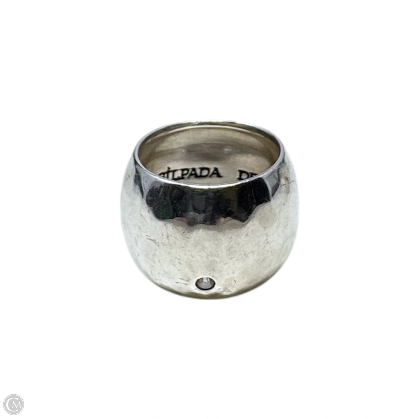 Lightly Hammered Thick Ring Sterling Silver By Silpada, Size: 8