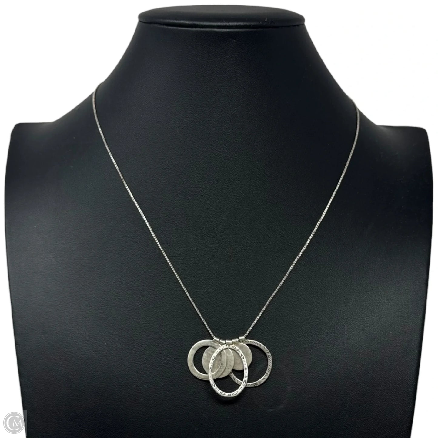 Etched Circles Necklace Sterling Silver By Silpada