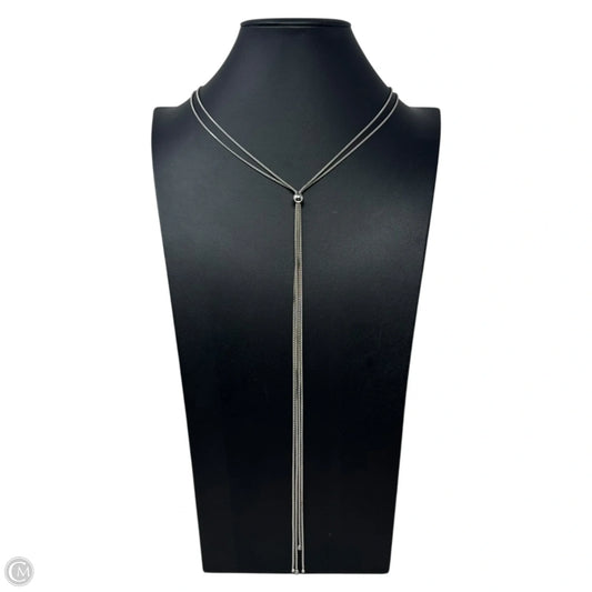 Adjustable Lariat Slider Necklace Sterling Silver