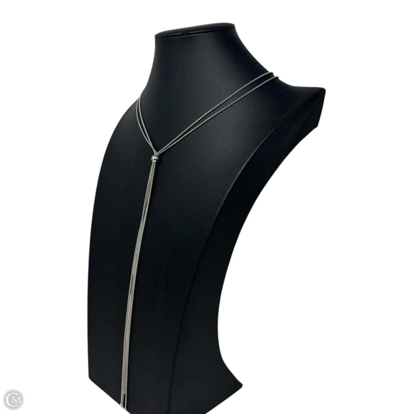 Adjustable Lariat Slider Necklace Sterling Silver