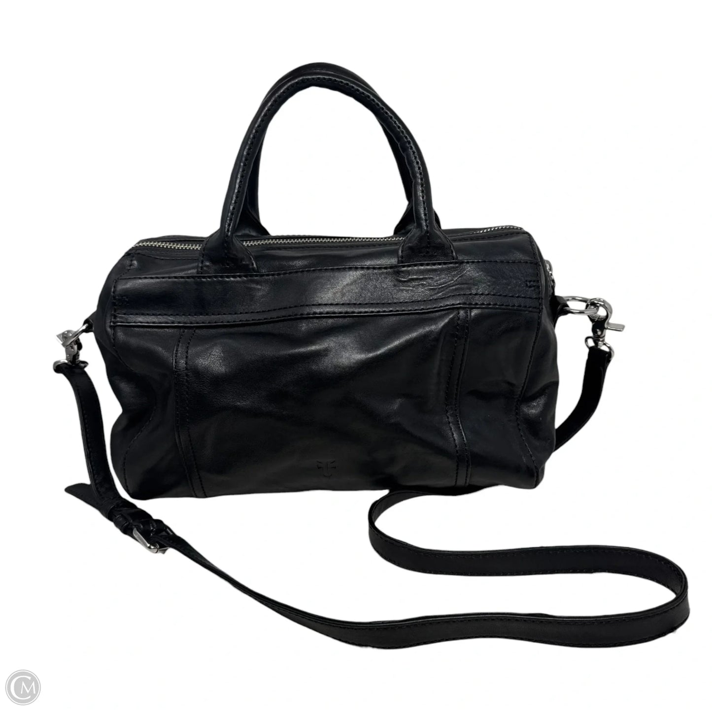 Lena Zipper Leather Satchel Designer By Frye, Size: Medium