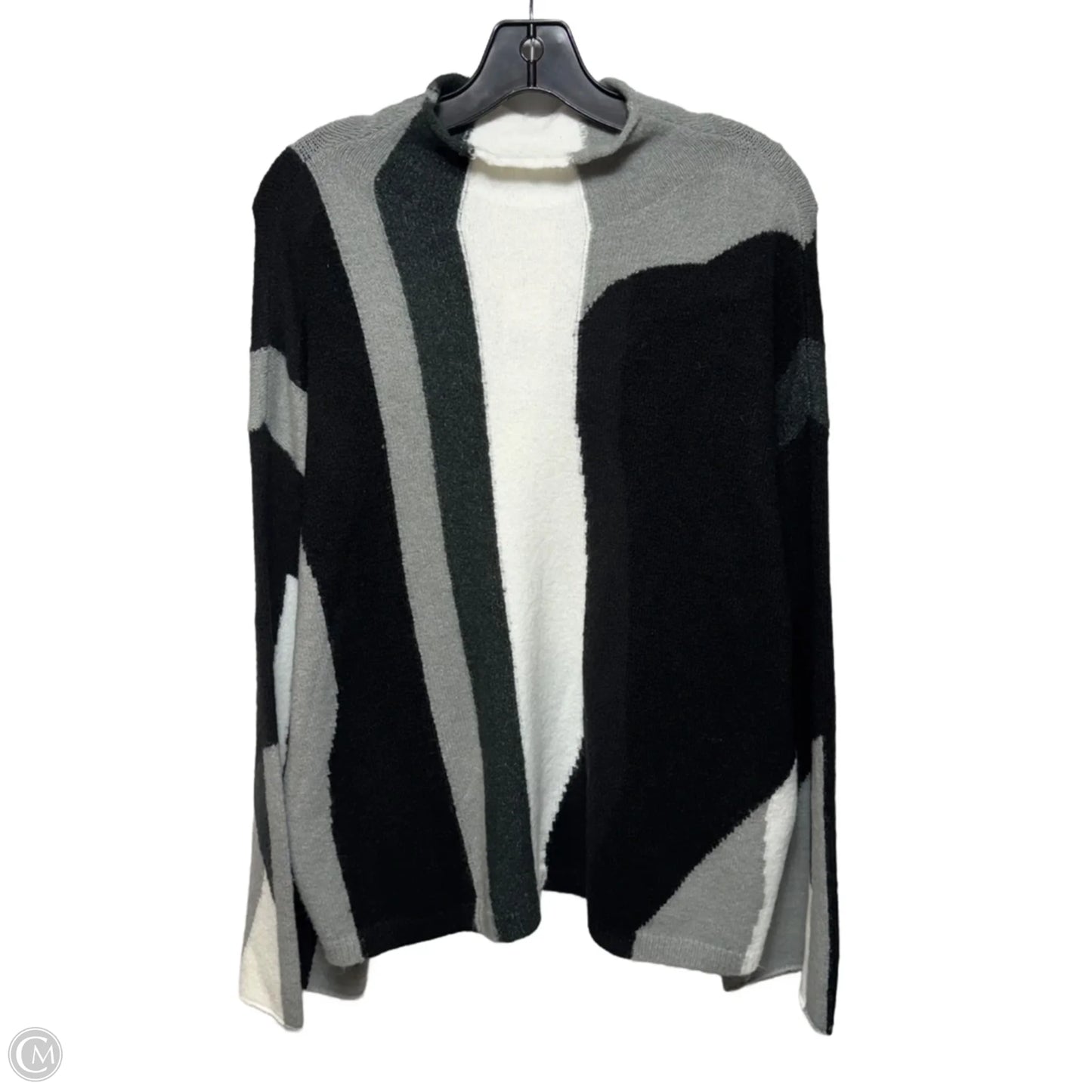 Sweater By Dkny In Dark Charcoal Grey mlt, Size: L