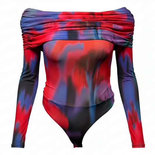 Maxine Thong Bodysuit By AFRM In Multi-colored, Size: M