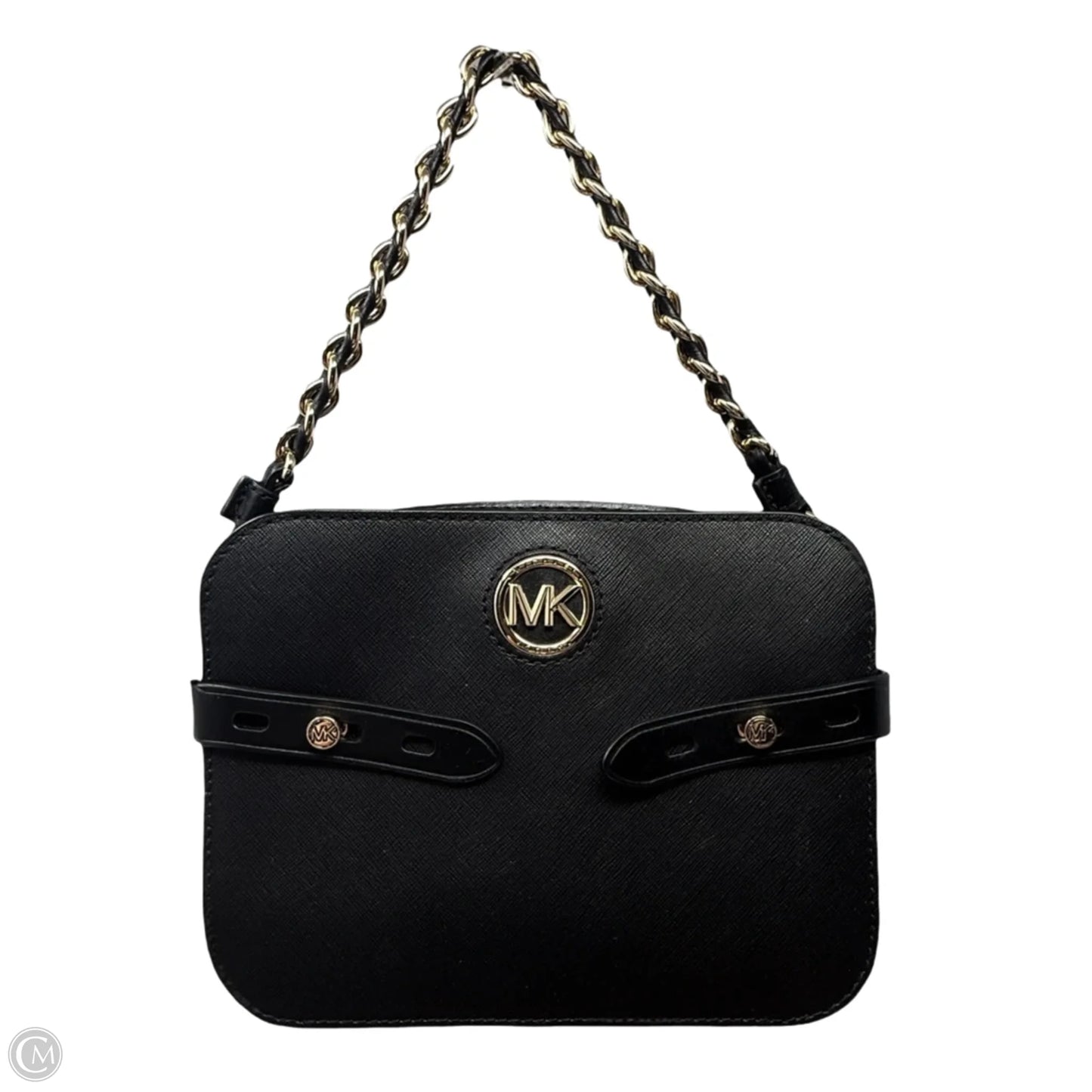 Carmen Saffiano Leather Crossbody Bag Designer By Michael Kors, Size: Medium