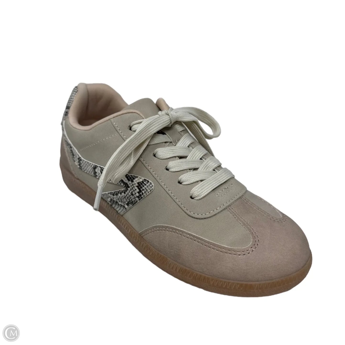 Quantum Snake Print Sneakers By Dolce Vita In Tan, Size: 7