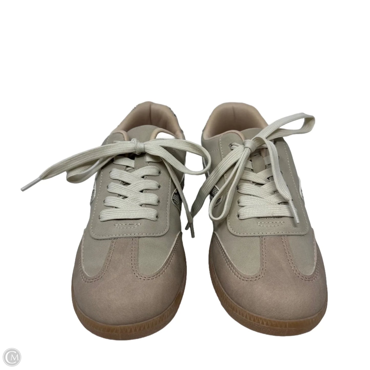 Quantum Snake Print Sneakers By Dolce Vita In Tan, Size: 7