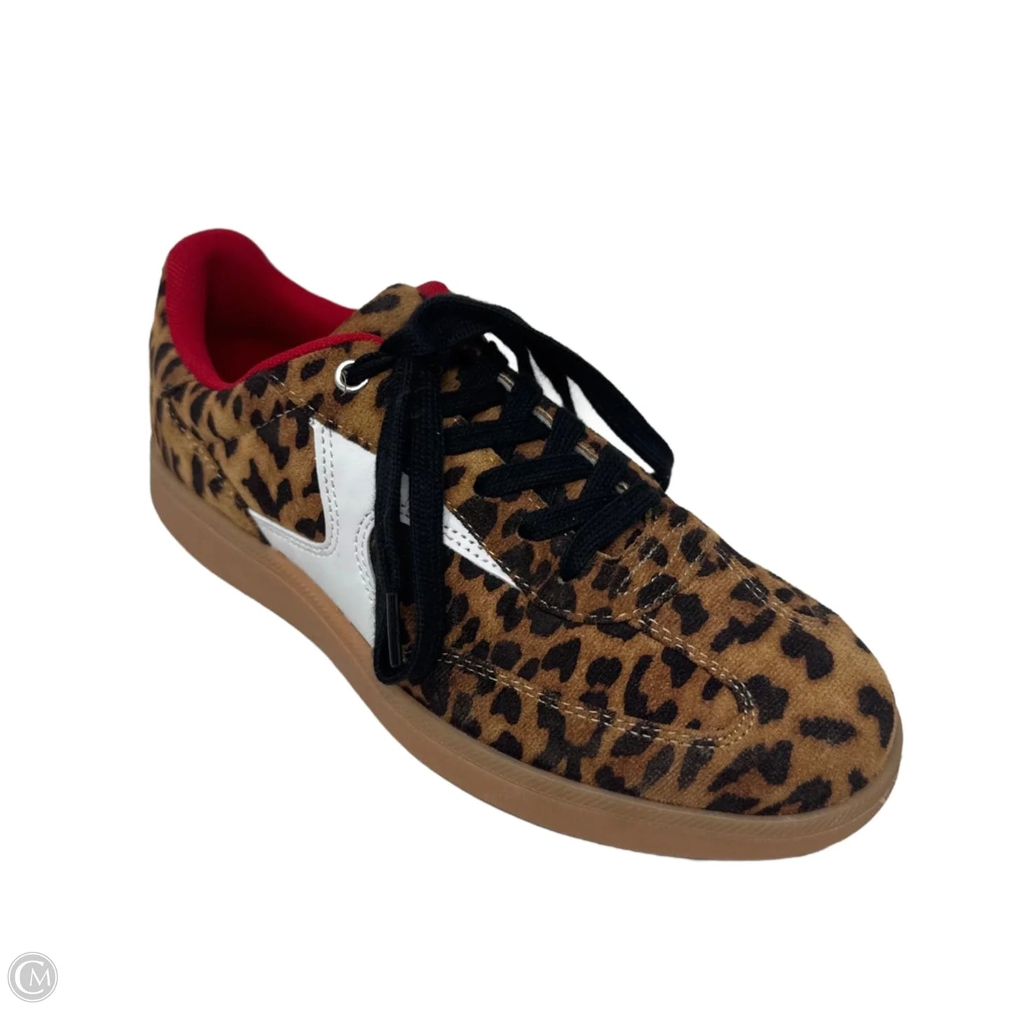 Leopard Print Low-top Sneakers By Nicole Miller In Animal Print, Size: 7.5