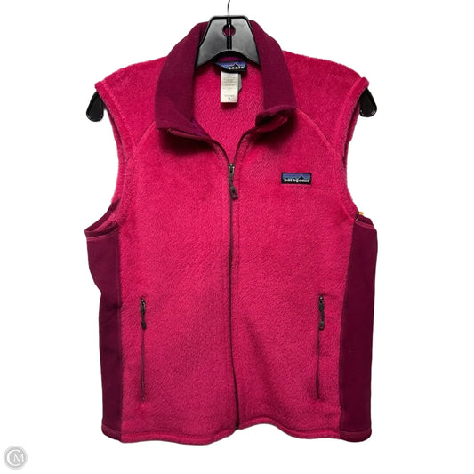 Vest Faux Fur & Sherpa By Patagonia In Pink & Purple, Size: M