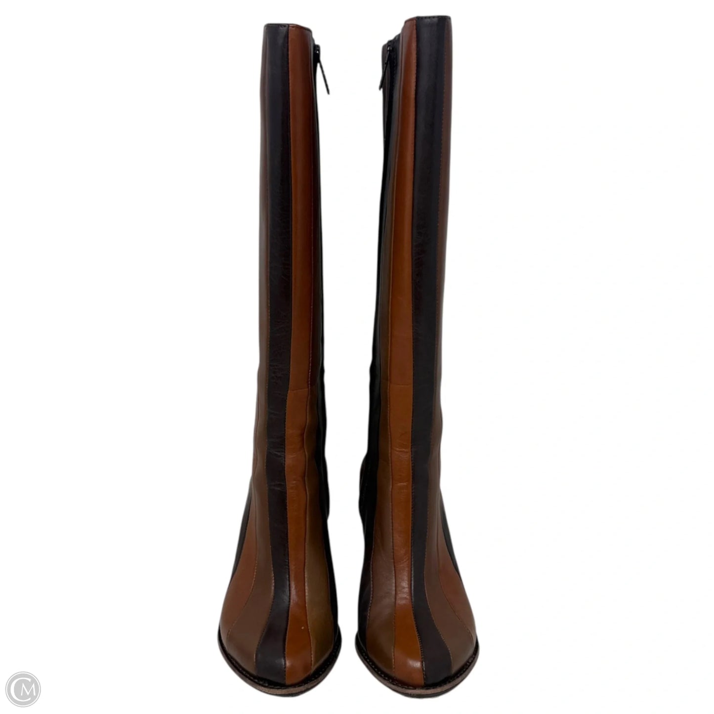 Kampot Boots Mid-calf By Tsubo In Striped Pattern, Size: 6