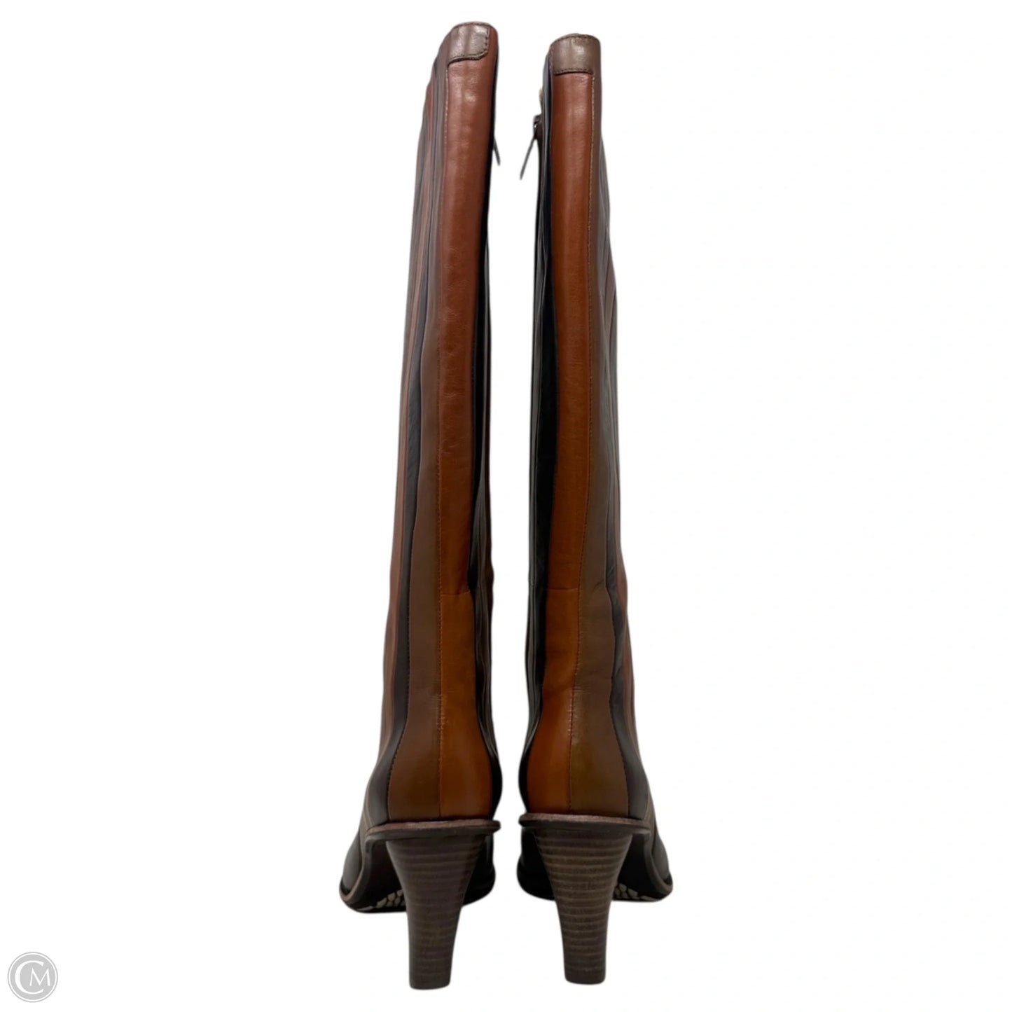 Kampot Boots Mid-calf By Tsubo In Striped Pattern, Size: 6