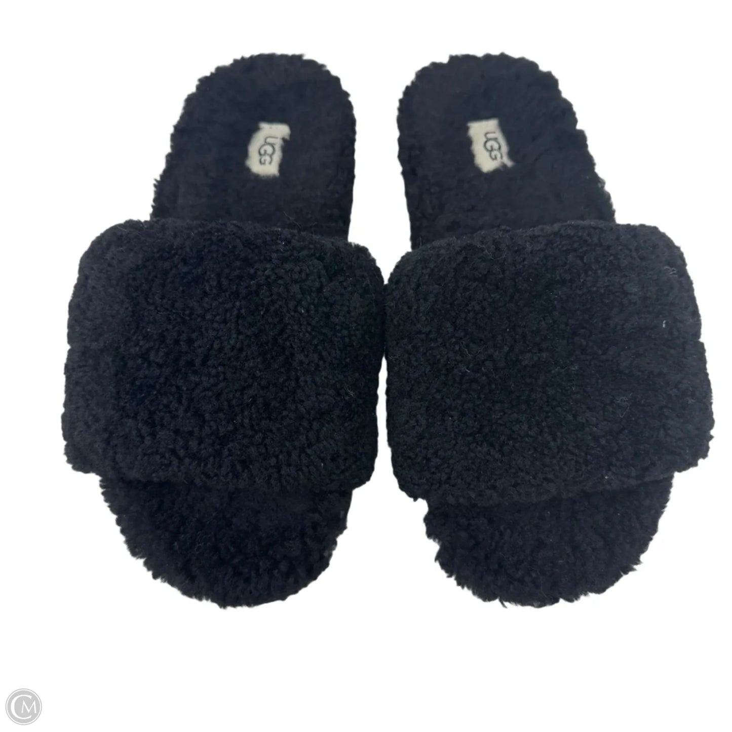 Cozetta Curly Indoor Outdoor Slippers Designer By Ugg In Black, Size: 9