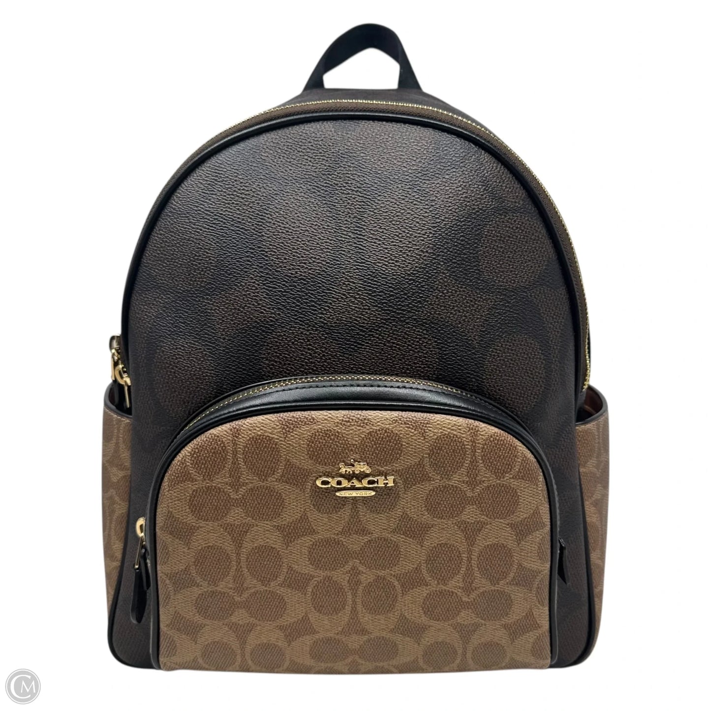 Court Signature Colorblock Backpack Designer By Coach, Size: Medium