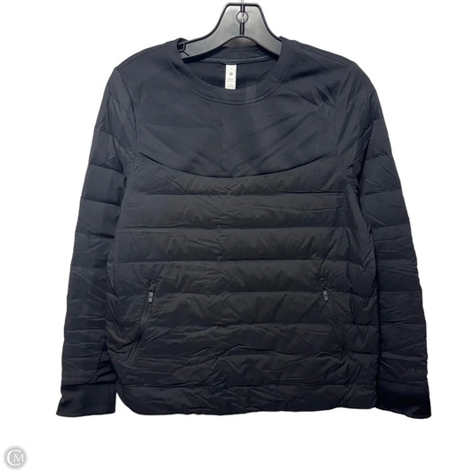 Athletic Top Long Sleeve Crewneck By Lululemon In Black, Size: 4