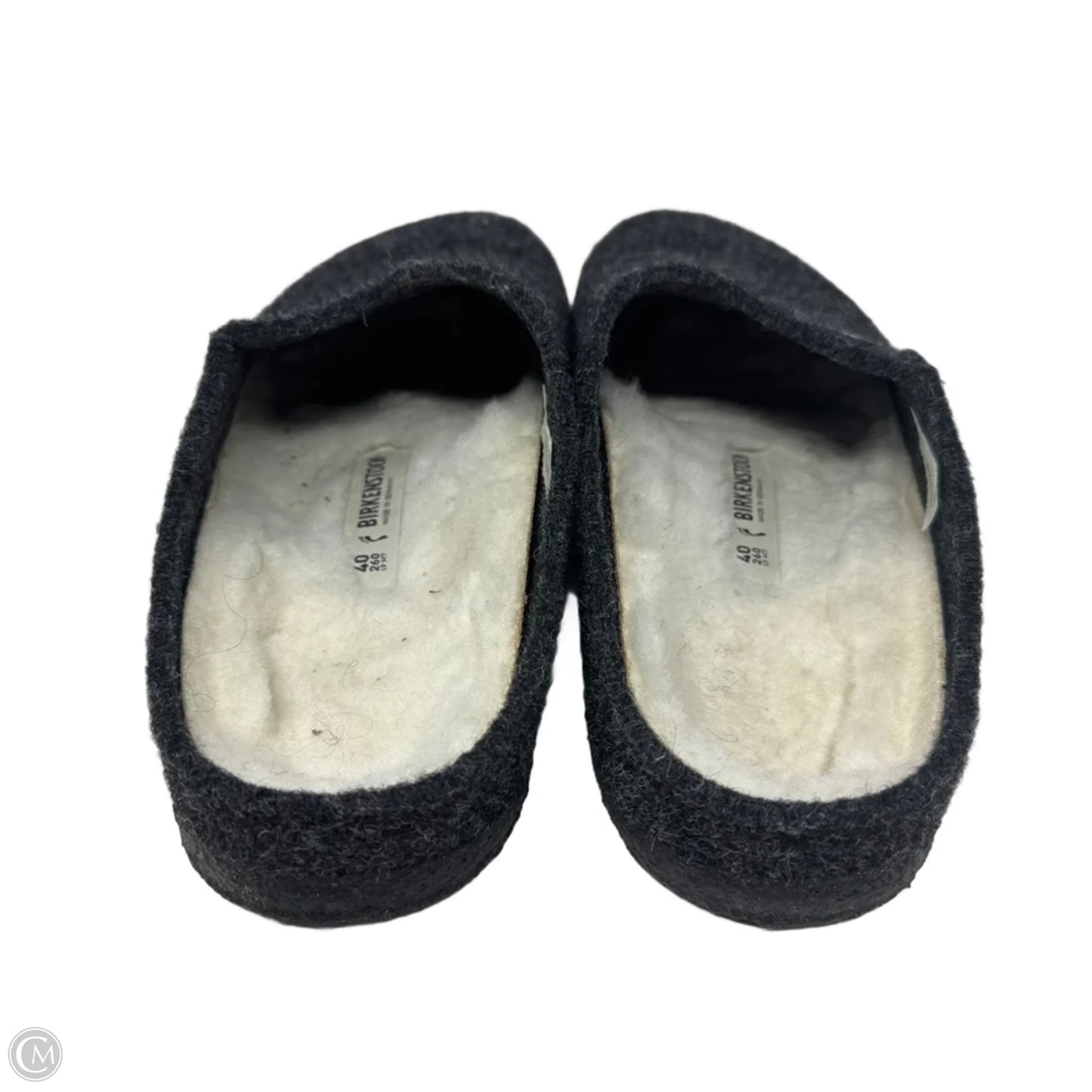 Zermatt Shearling Wool Slippers By Birkenstock In Grey, Size: 9